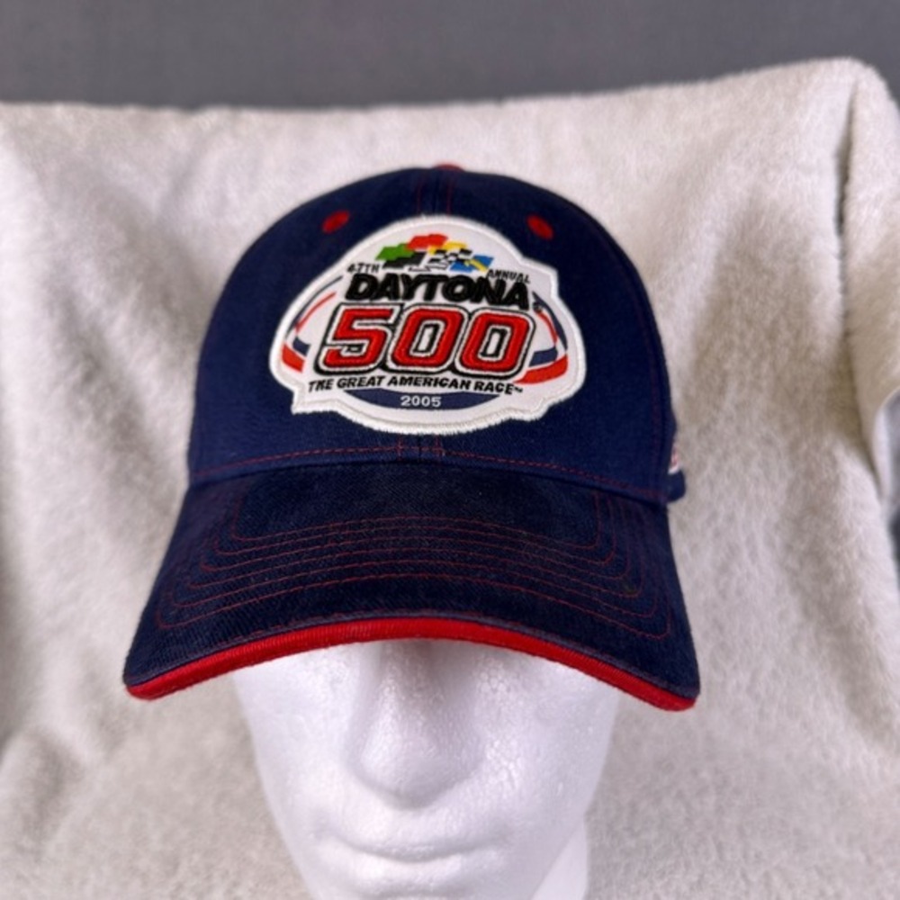 Daytona 500 Nextel Racing Hat 2005 47th Blue Embroidered‎ Strapback Vintage